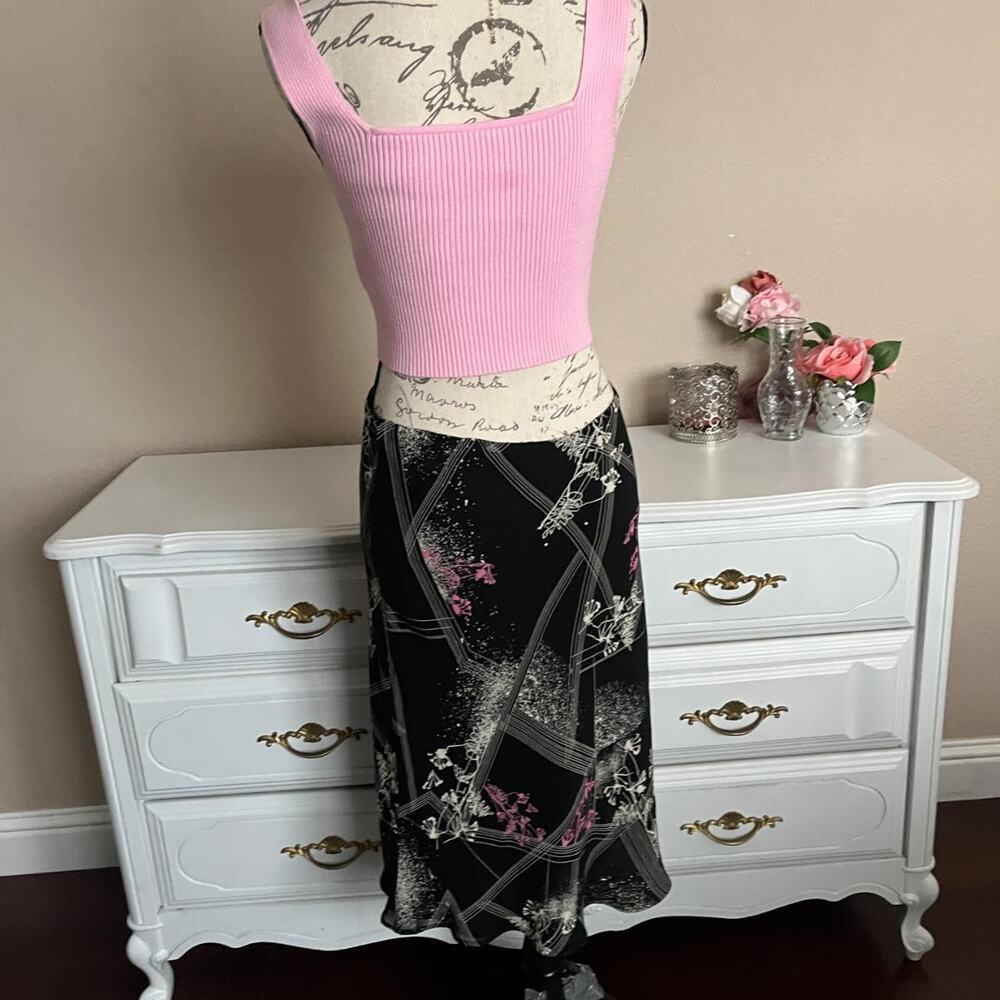 Y2k abstract print midi skirt - Picture 4 of 6